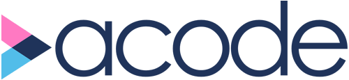 Geocode logo featuring pink, dark blue, and light blue chevrons to the left and 'geocode' wordmark in dark blue.